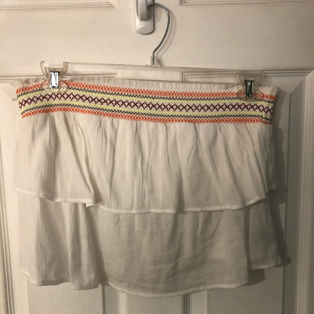 American Eagle Smocked Rainbow Crop Top